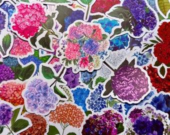Flower Stickers Pack | Cute Floral Vinyl Stickers for Crafts, Scrapbooking, and Planners | Aesthetic Nature Decals