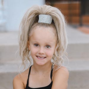 The Cuff and Scrunchie Posh - THE PERFECT POSH | Cheer Posh Ponytail – 100% Real Human Hair | Custom Handmade Cheerleader Hairpiece