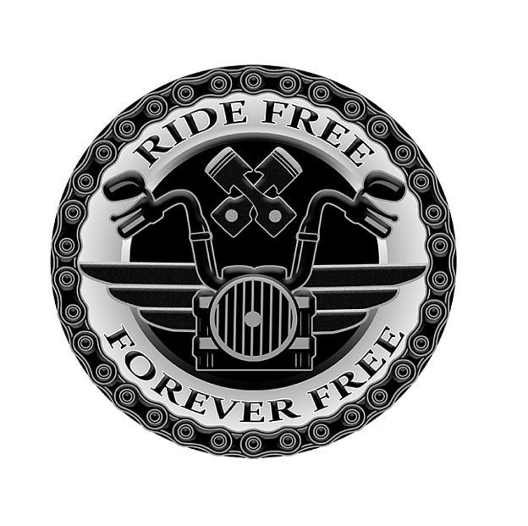 Ride Free, Forever Free Stickers - 70 Mm Diameter - Etsy