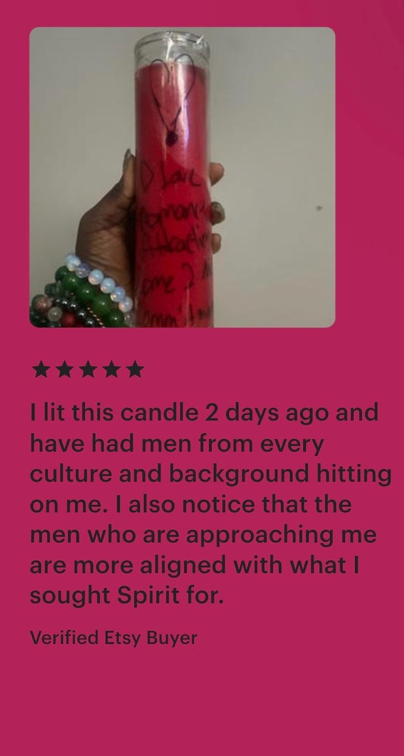 D Attract/Love Candle image 2