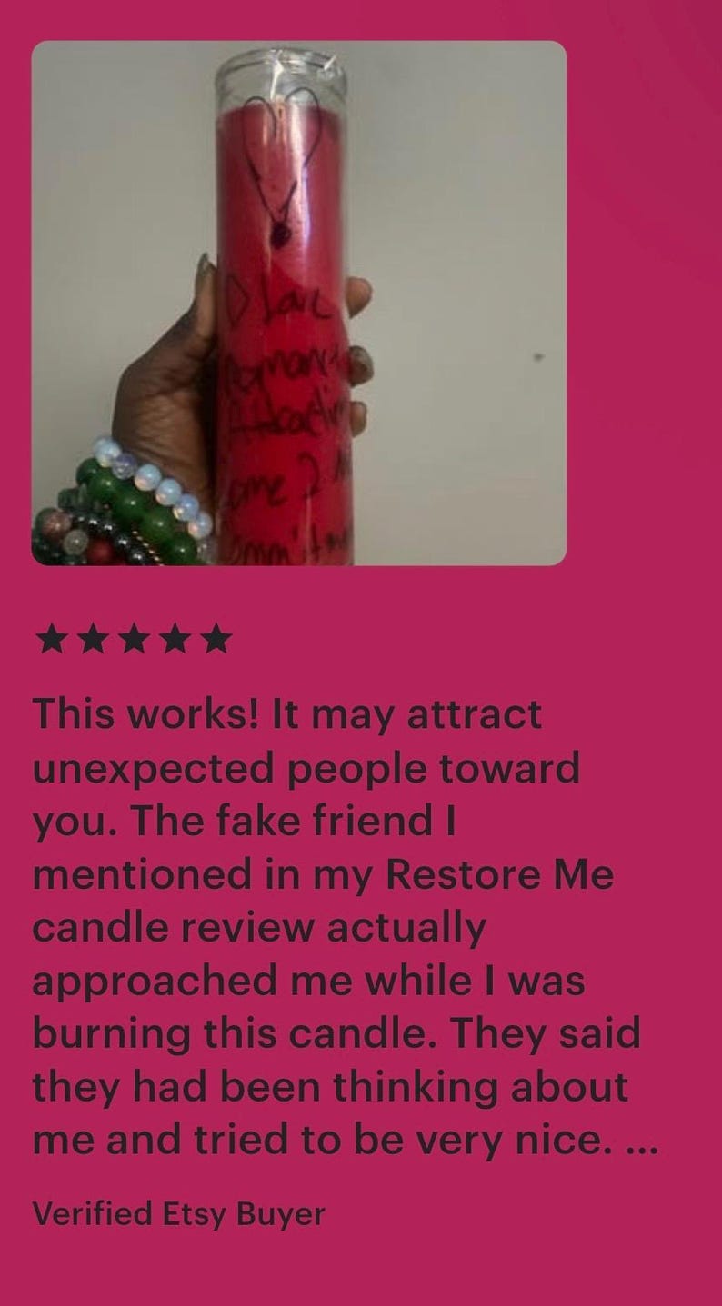 D Attract/Love Candle image 4