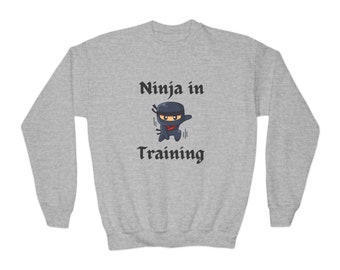 Sweat-shirt ras du cou pour jeunes Ninja à l'entraînement