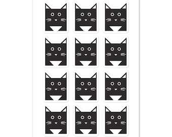 Black Cat Sticker sheet