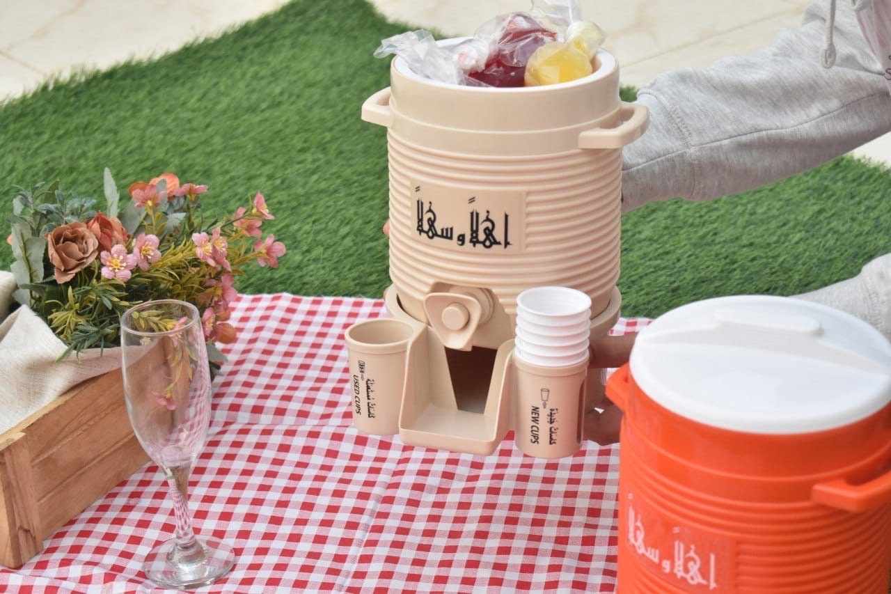 Mini Zamzam Water Dispenser | Grey | Haramain Inspired | Hajj