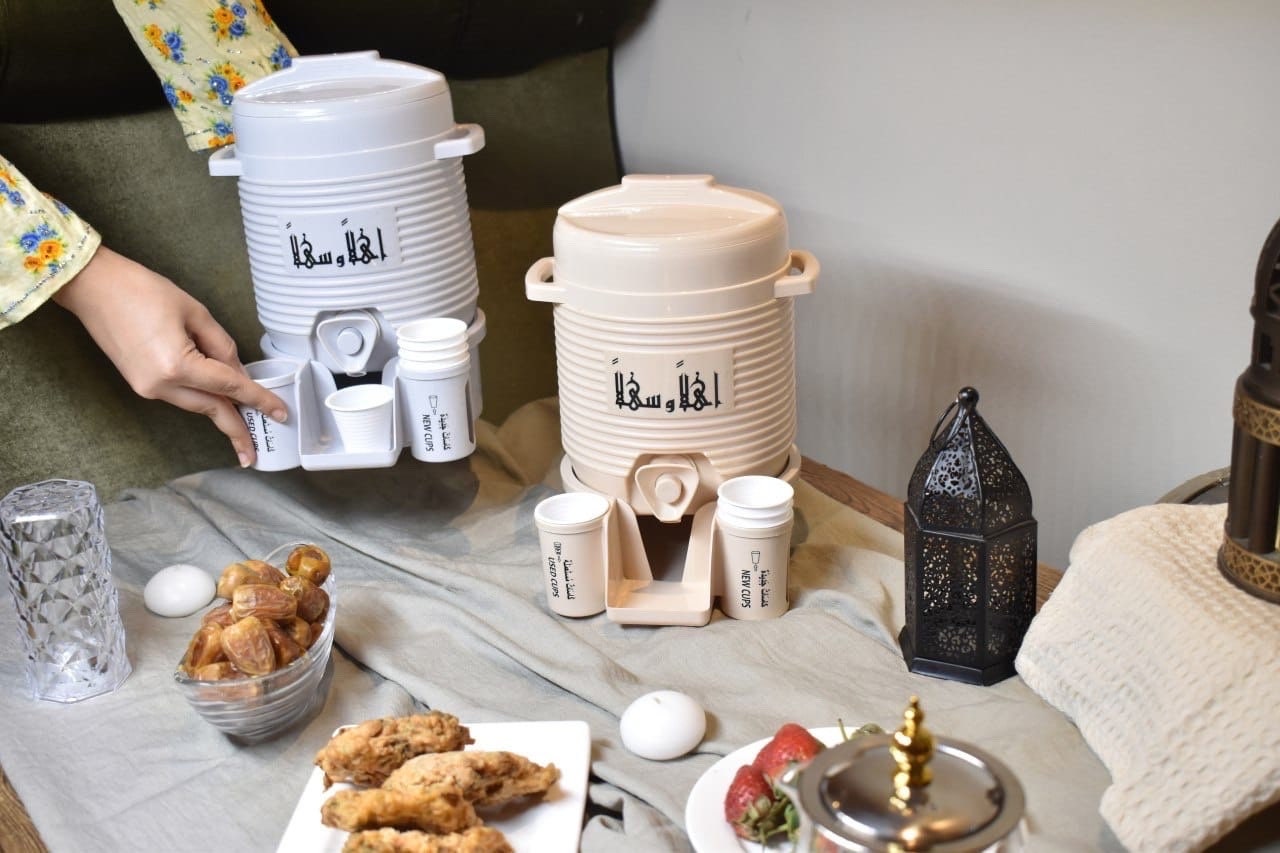 イムサエム 酒杯 共箱付 Mini Zamzam Water Dispenser | Beige | Haramain Inspired | Hajj