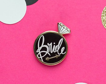 Bride Enamel Pin, Bride pin, Bride gift, Bride keepsake