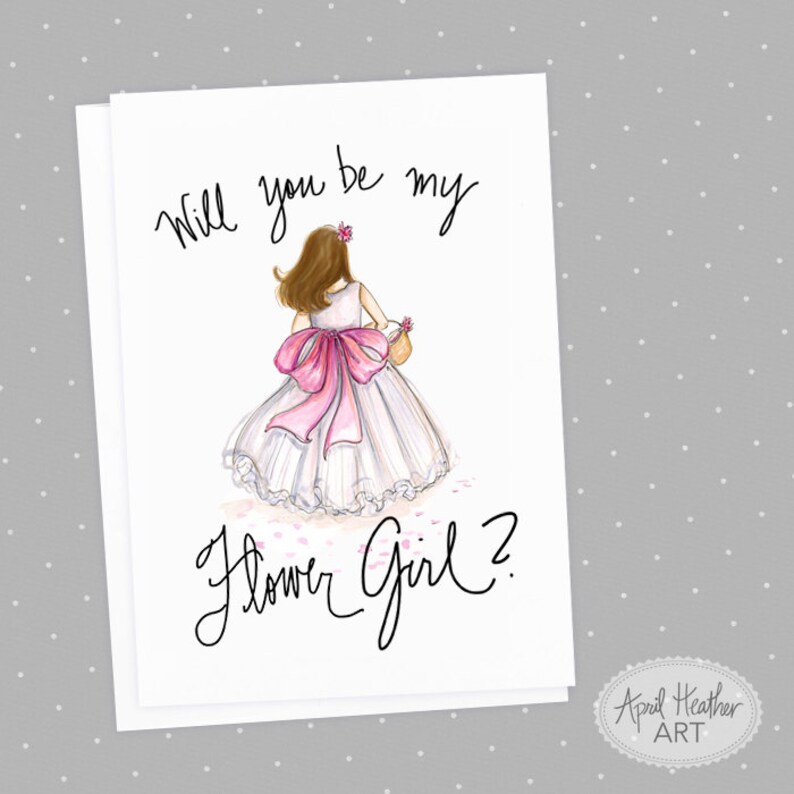 Flower Girl PDF invitation Instant Download Will you be my | Etsy