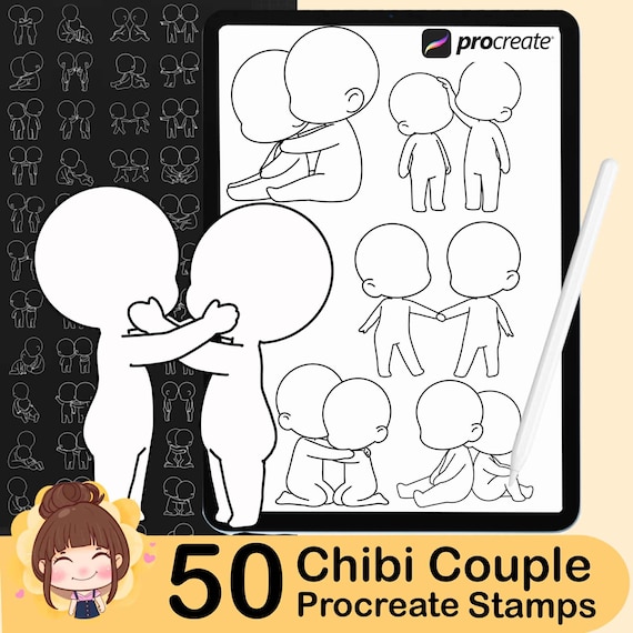 Chibi Couple Drawing Base