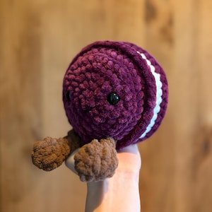 Macaron Cookie Crochet Plushie Handmade Amigurumi