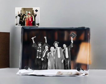 Cadre photo en cristal personnalisé, gravure personnalisée pour la maison, décoration personnalisée pour les amoureux de la famille, anniversaire d'une mère, cadeau souvenir, cadeau pour les mères