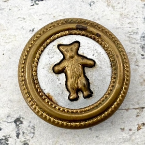 Vintage Theodore Roosevelt Teddy Bear Campaign Button