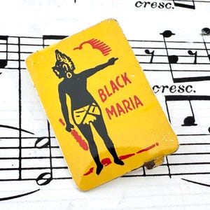 Vintage Black Maria Tobacco Tag