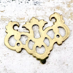Vintage Brass Key Hole / Escutcheon - 2 3/8&quot; Wide