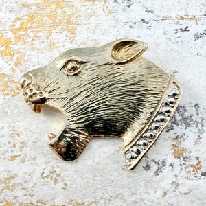 Vintage Tiger Head Pin