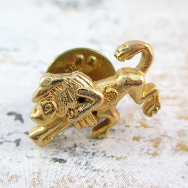 Little Vintage Ballou Lion Pin / Tie Tack