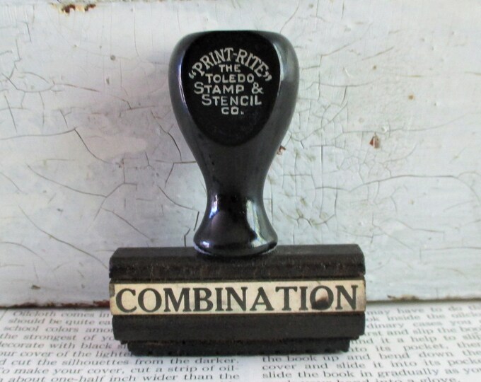 Vintage Office Stamp Combination Etsy