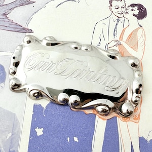 Vintage &quot;My Darling&quot; Casket / Coffin Plaque - New Old Stock