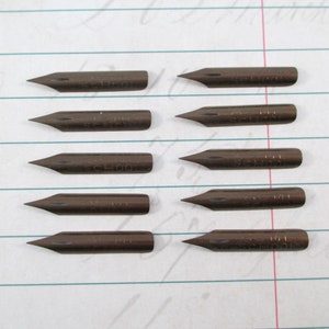 10 Vintage Acme School Dip Pen Nibs