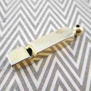Little Vintage Brass Whistle Pendant