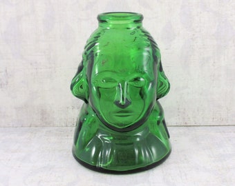 Vintage Green Wheaton George Washington Bitters Bottle