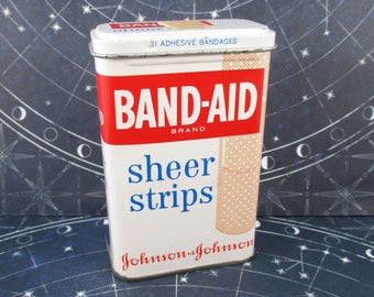 Vintage Band-Aid Sheer Strips Tin (A)