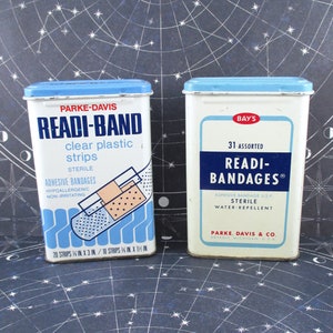 Pair of Vintage Readi Band and Readi Bandages Tins