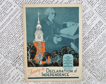 Vintage Booklet - Framing the Declaration of Independence 1926