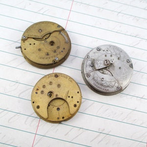 Three Pieces Vintage Watch Parts