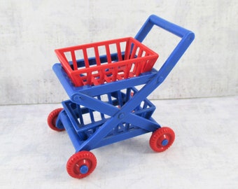 Little Vintage Ideal Plastic Doll Shopping Cart / Trolley