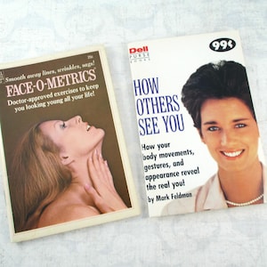 Pair Vintage Purse Books - Face-O-Metrics and How Others See You