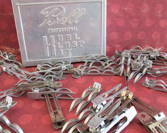 Vintage Bell Professional Kurl Klasp Kit With Hair Pins Etsy