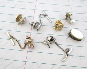 Seven Assorted Vintage Tie Tacks