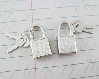 Pair of Little Vintage Locks With Keys