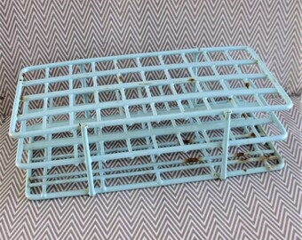 Vintage Industrial Test Tube Rack