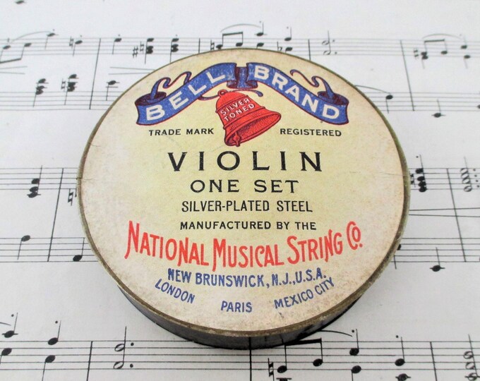 Vintage Bell Brand Violin Strings Cardboard Box Etsy