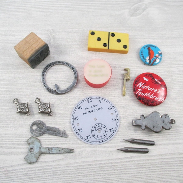 Vintage Junk Drawer Lot - Found Objects (B)