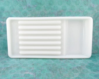 Vintage Milk Glass Dental Tray