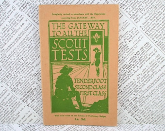 Vintage Booklet - The Gateway To All The Scout Tests - British Boy Scouts Association - 1957