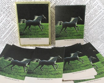 Set of 50 Antioch Vintage Horse Decorative Bookplates