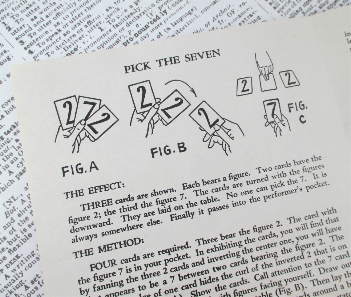 Vintage Magic Trick Booklet How It's Done Between You & Etsy