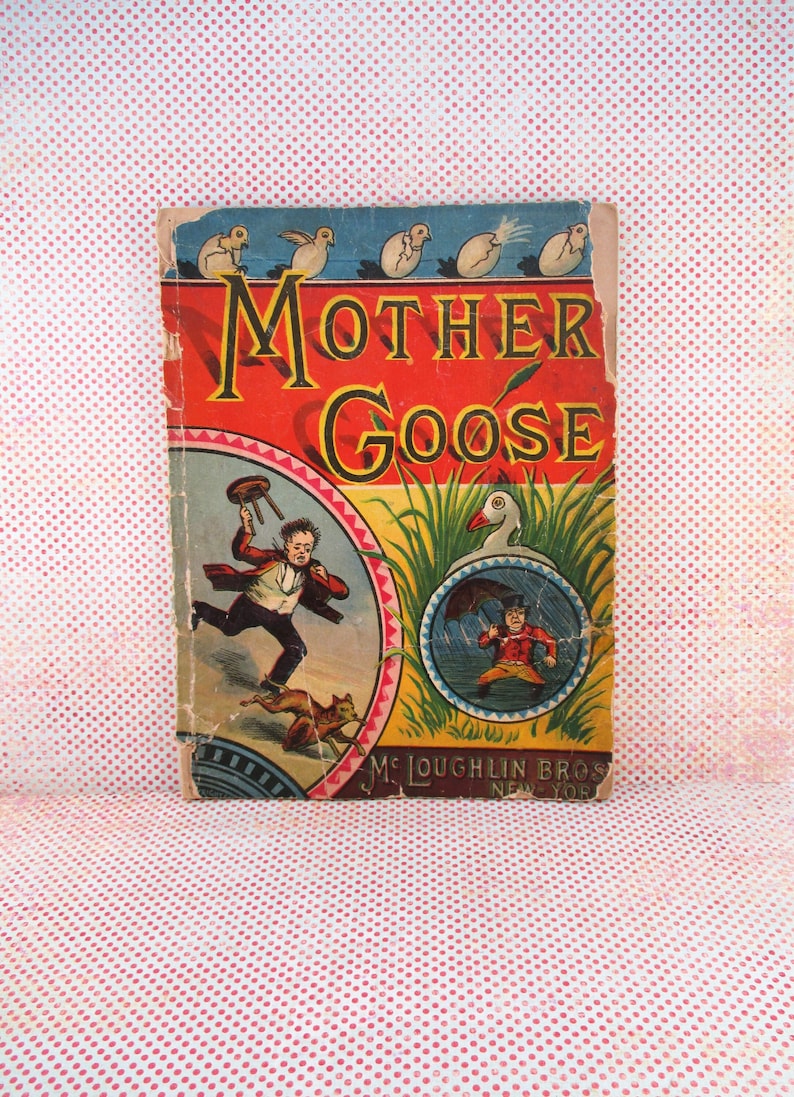 Antique Children's Book Mother Goose McLoughlin Bros. image 1