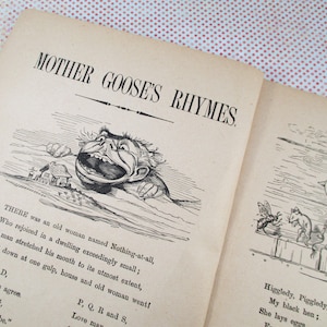 Antique Children's Book Mother Goose McLoughlin Bros. image 4