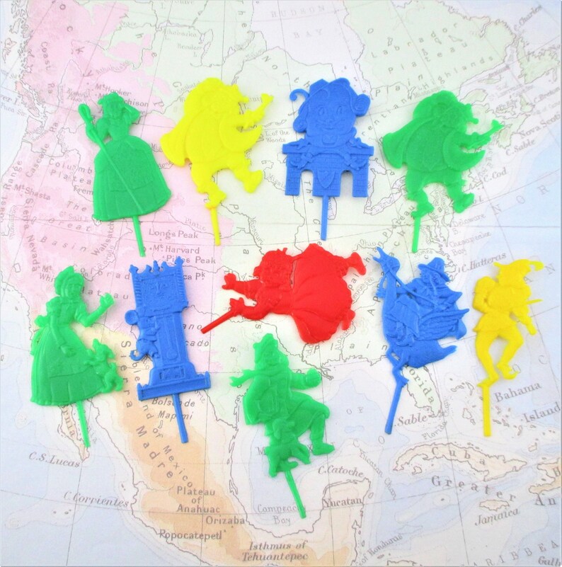 10 Vintage Nursery Rhyme Cupcake Toppers / Candle Holders Etsy