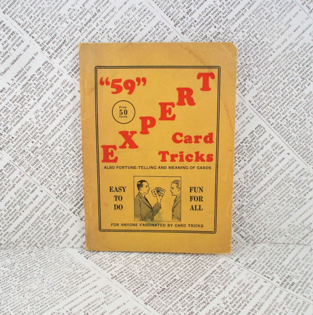Vintage Book 59 Card Tricks Also Fortune Telling - Etsy
