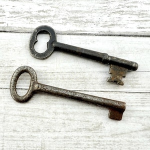 Pair of Vintage Skeleton Keys