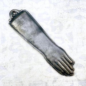 Large Vintage Pewter Arm Milagro - Ex Voto