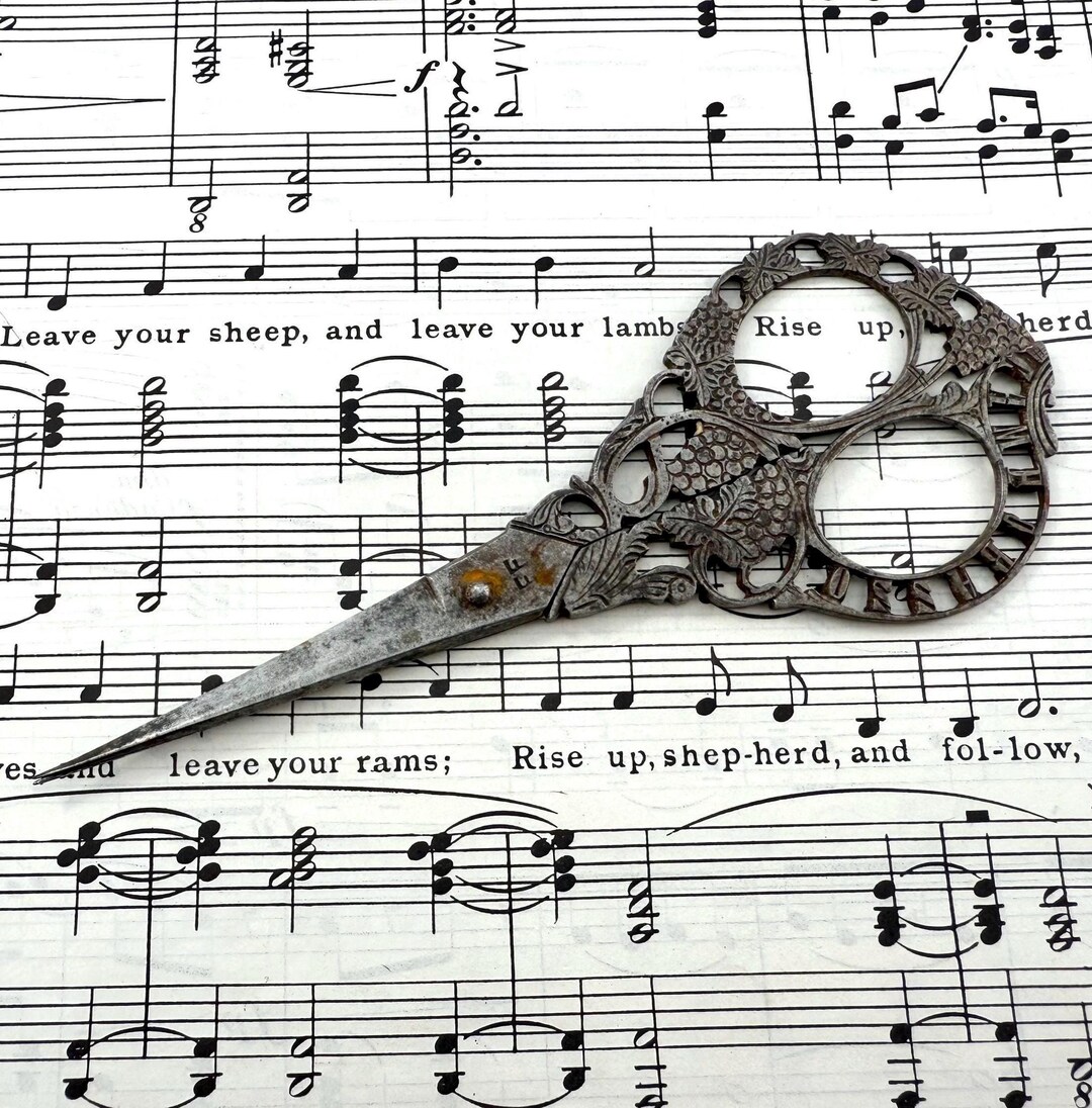 Letter Scissors Classical Vintage Decorative Victorian Scissors - Marked