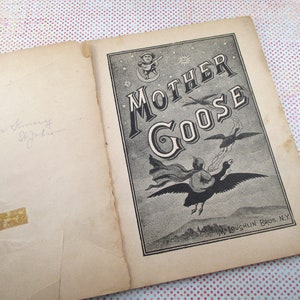 Antique Children's Book Mother Goose McLoughlin Bros. image 3