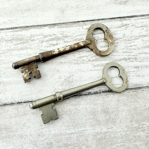 Pair of Vintage Skeleton Keys