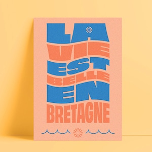 A vida é bela na Bretanha | Cartão 10x15cm - cartão decorativo